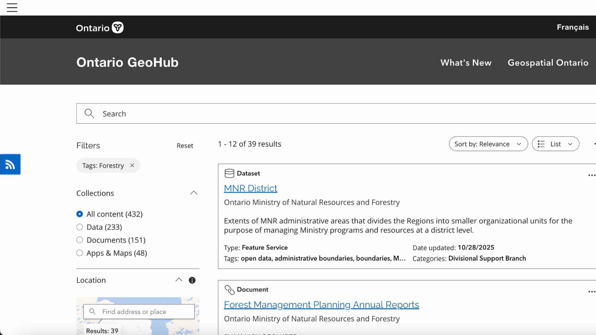 Here, I explored the Ontario GeoHub website to find usable data for my laser-engraved map project. After reviewing different datasets, I decided to focus on cycling routes because of Toronto’s strong cycling culture and my own interest in biking around the city. I thought it would be meaningful to engrave data that I could personally use for navigation or reference in the future.