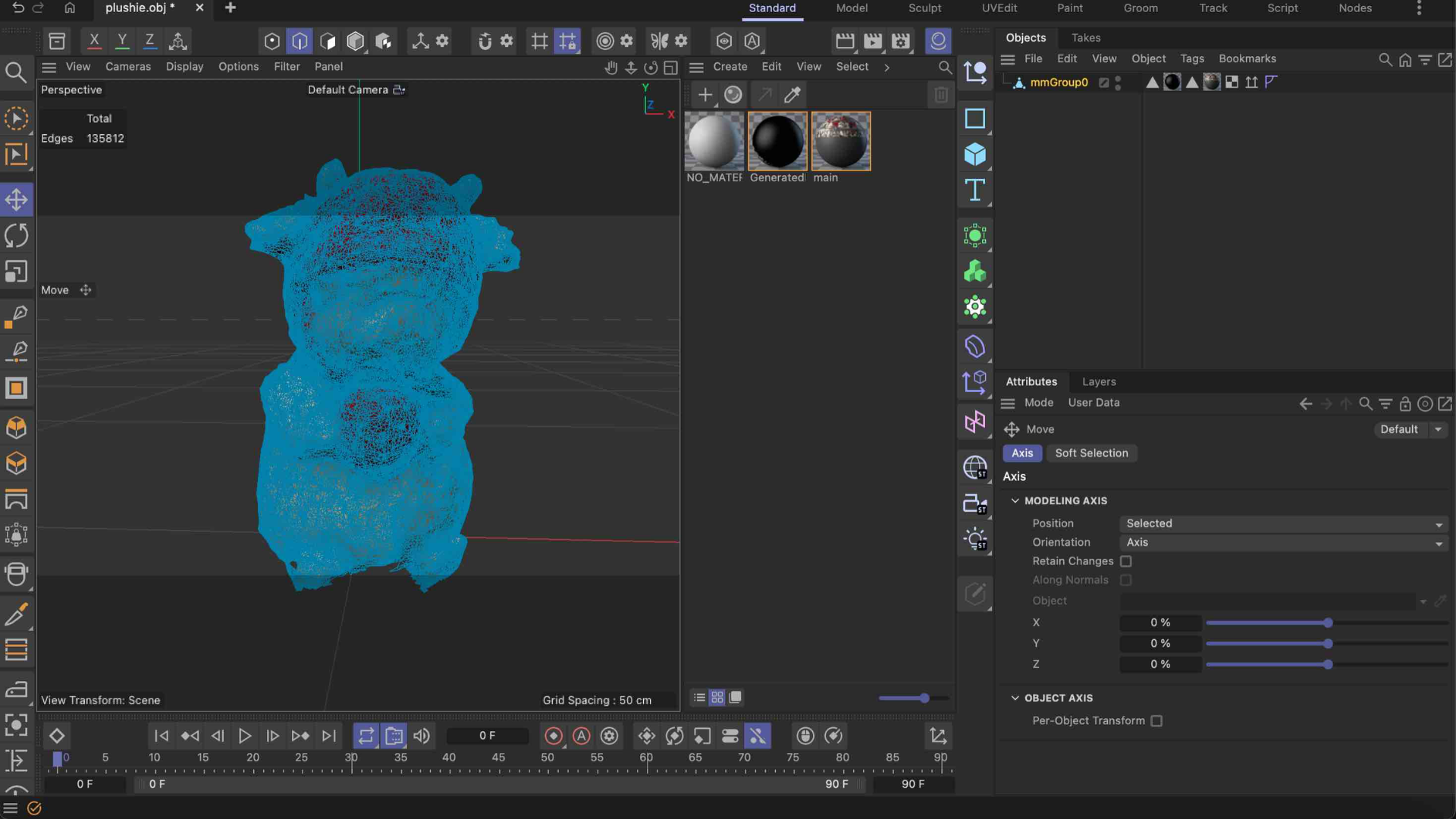 Cinema 4D – Wireframe Import View