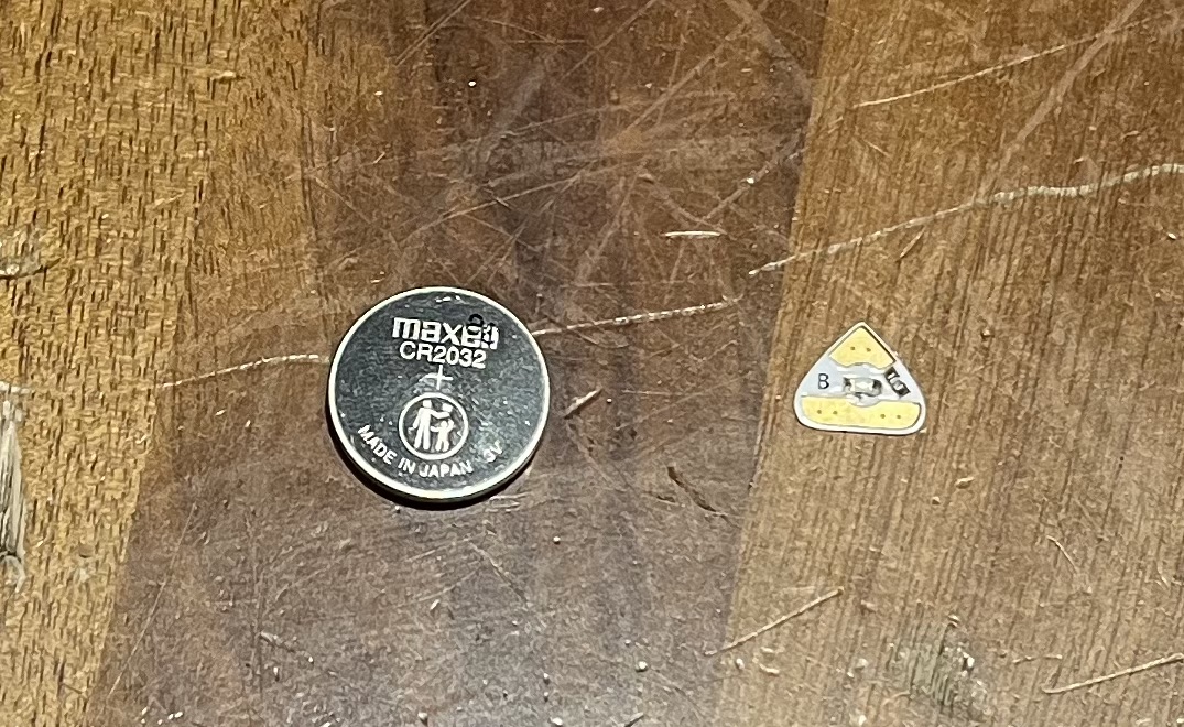 I removed the led sticker with the adhesive still in the back. I also observed the led upclose and noticed a negative and positive symbol for each side