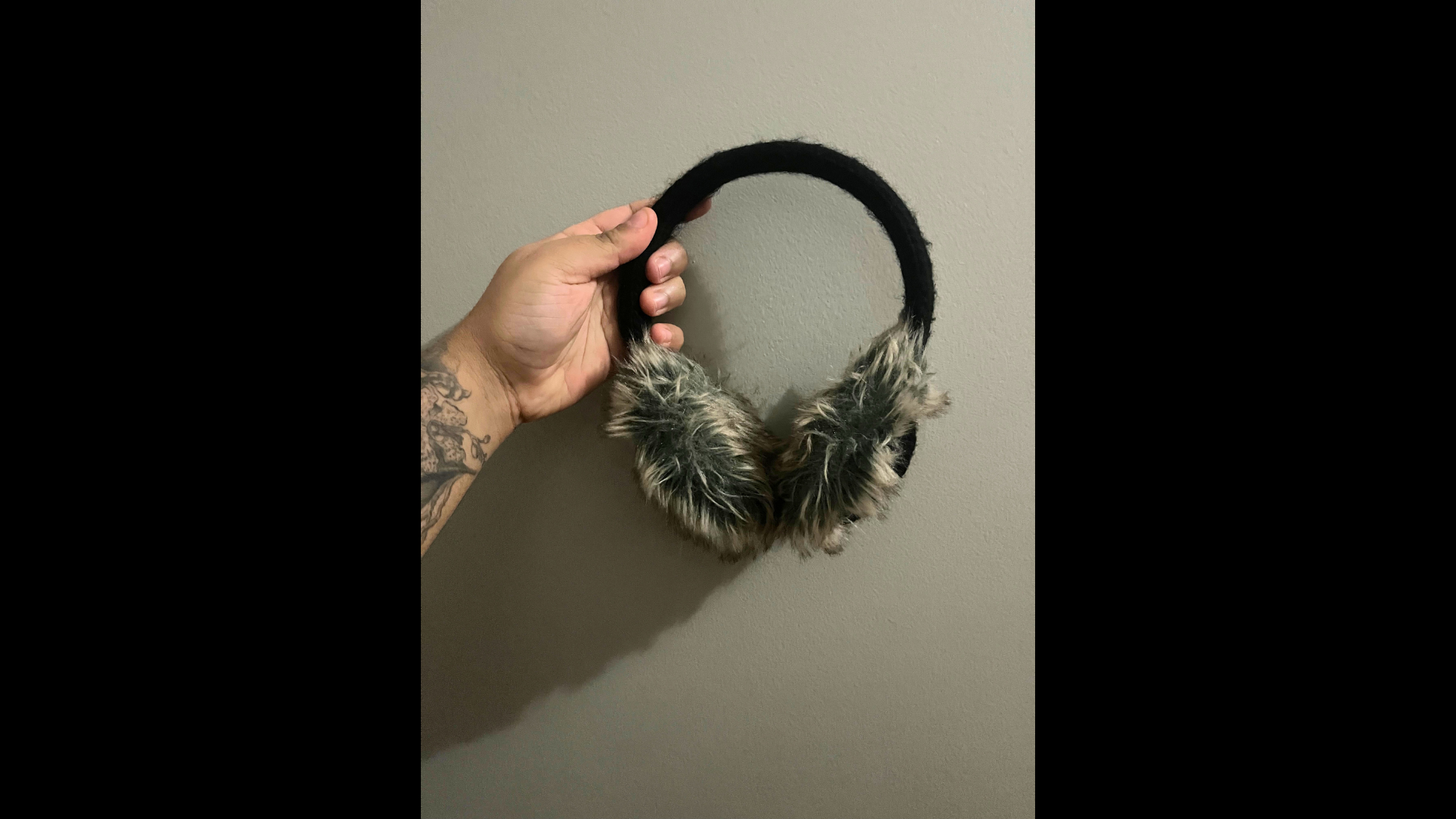 This is my earmuffs. I wanted to use the act of putting them on and taking them off specifically for the circuit and interactivity.