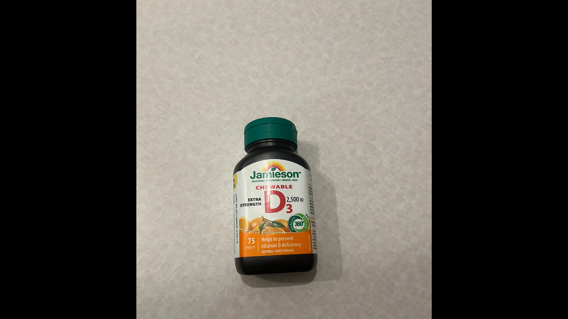 This is my Vitamin D Bottle. I wanted to use the lid specifically for the circuit and interactivity
