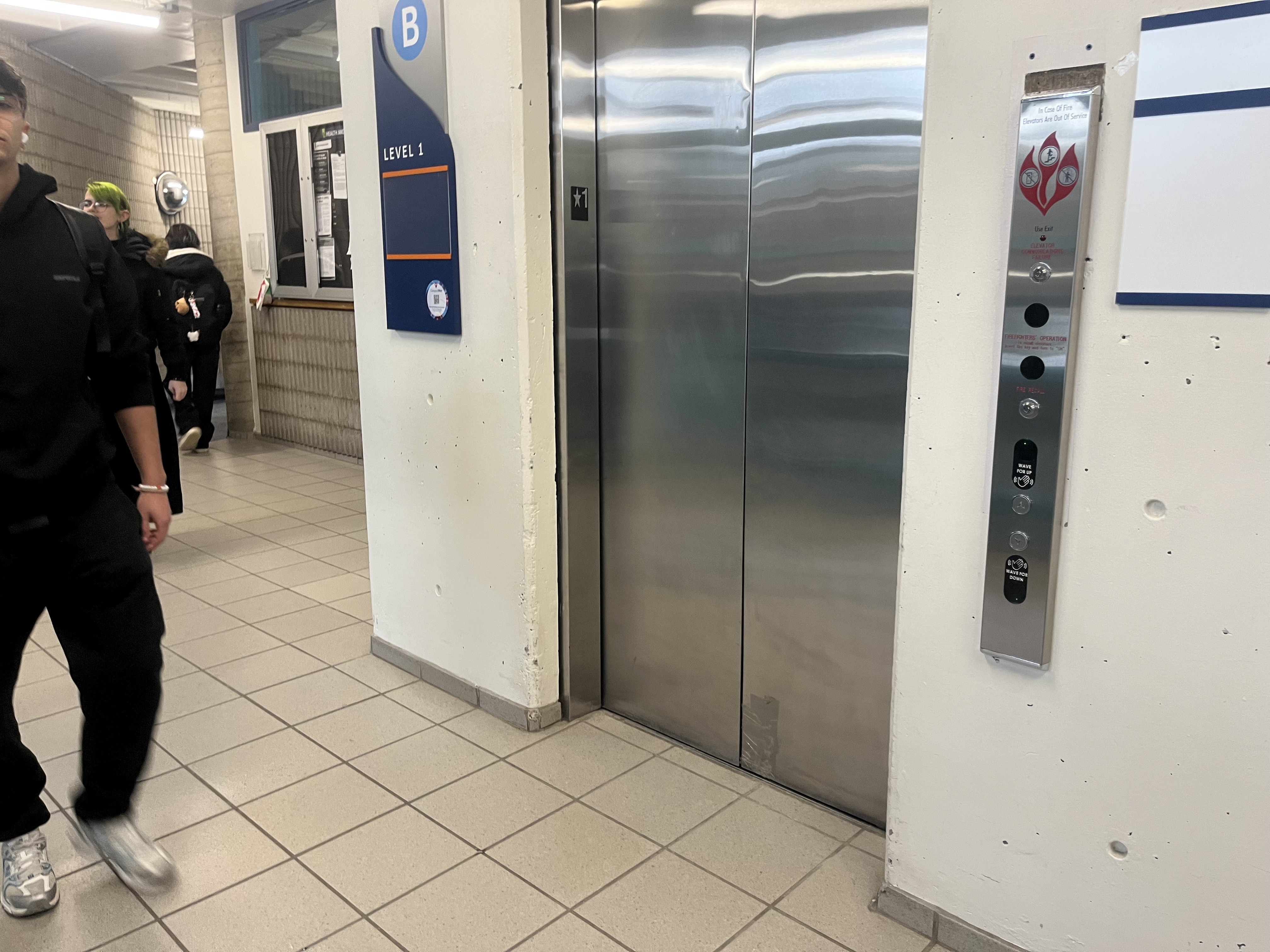 This is the sound of a full elevator experience, including the button being pressed, the doors opening, people stepping in, the elevator moving, reaching a floor, and the doors closing. I recorded this with my group, along with other sounds, because I wanted to capture more than just a single moment. Instead of one sound, this shows a full experience that people can easily imagine without being there.